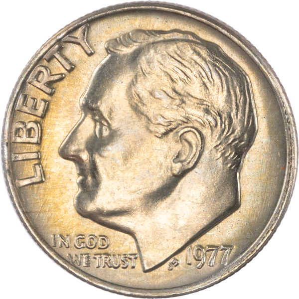 1977 Roosevelt Dime MS60
