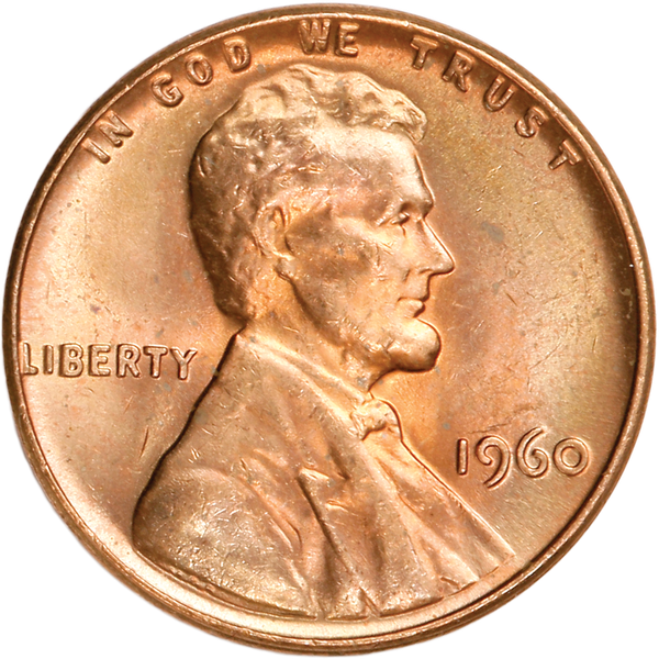1960 Lincoln Head Cent Large Date MS60