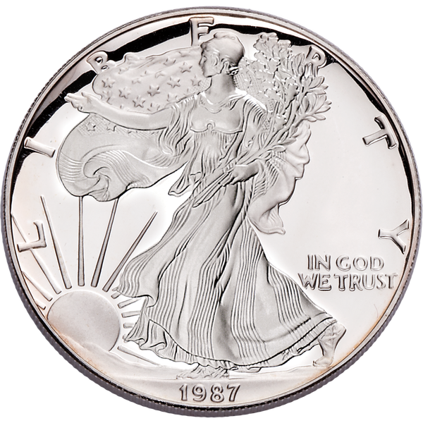 1987-S $1 Silver American Eagle