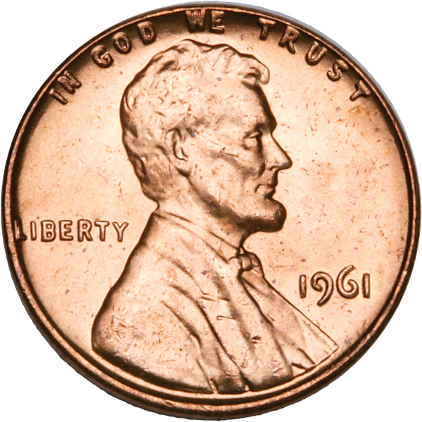 1961 Lincoln Head Cent MS60