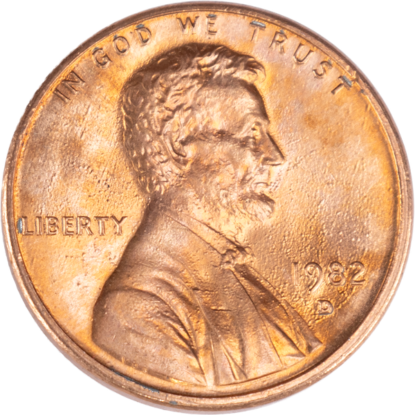 1982-D Lincoln Head Cent Small Date Zinc