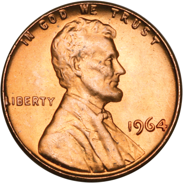 1964 Lincoln Head Cent MS60