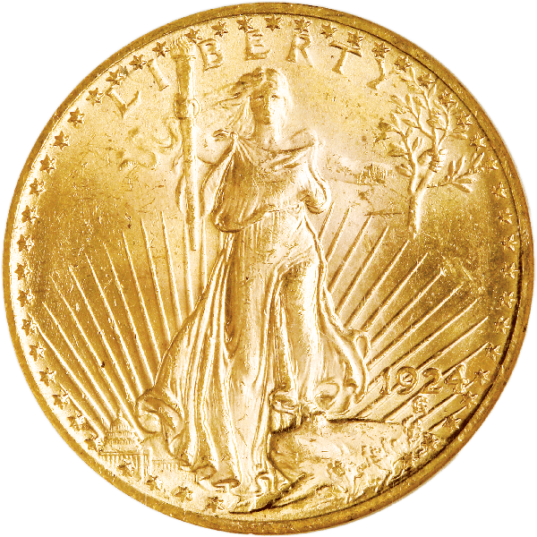 1924 Saint-Gaudens $20 Gold MS64 | Littleton Coin Company