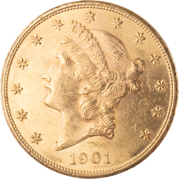 1901 Gold $20 Liberty Head          BL58
