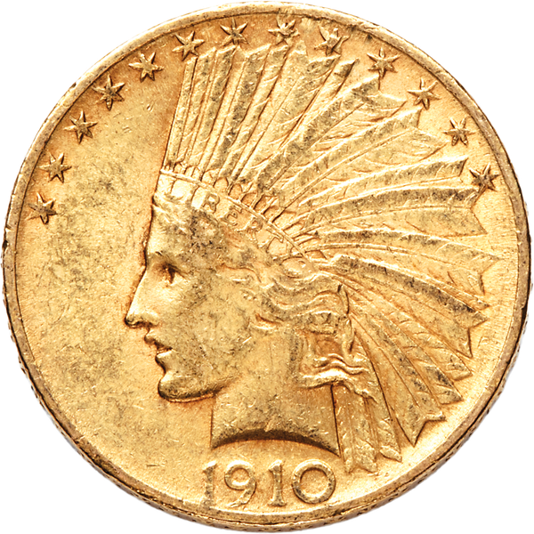 1910 Indian Head $10 Gold