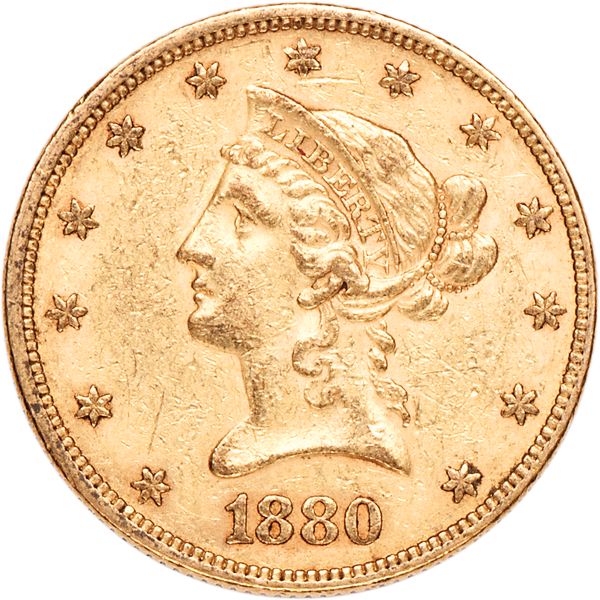 1880 Liberty Head $10 Gold
