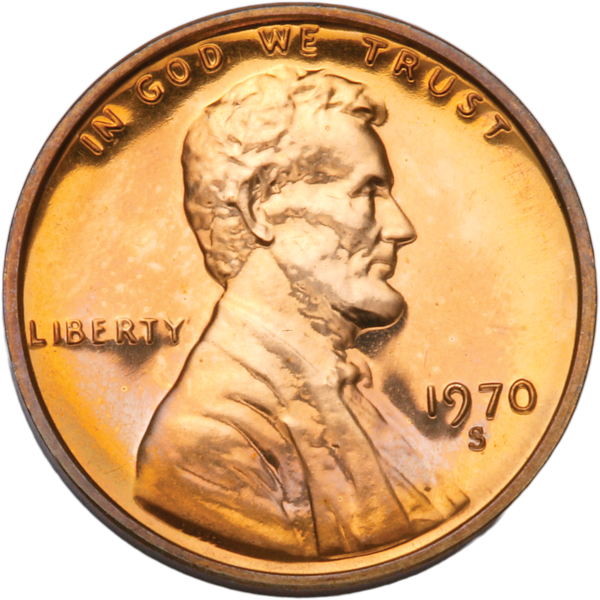 1970-S Lincoln Head Cent Large Date, Proof