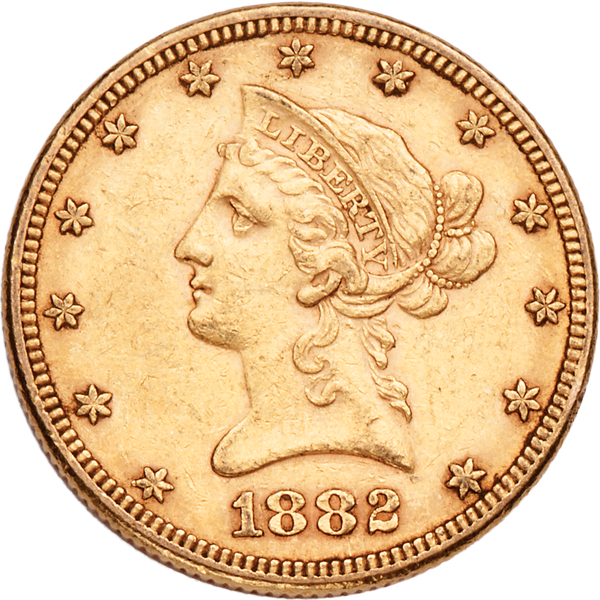 1882 Liberty Head $10 Gold