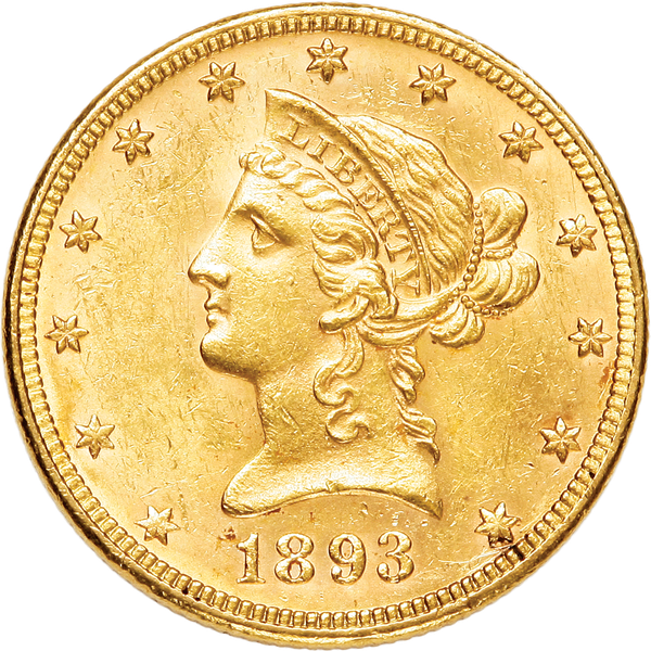 1893 Liberty Head $10 Gold Piece