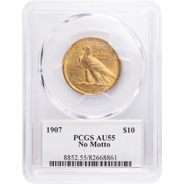 めい 1907 ゴールド 米国 $10 インディアン ヘッド イーグル モットー