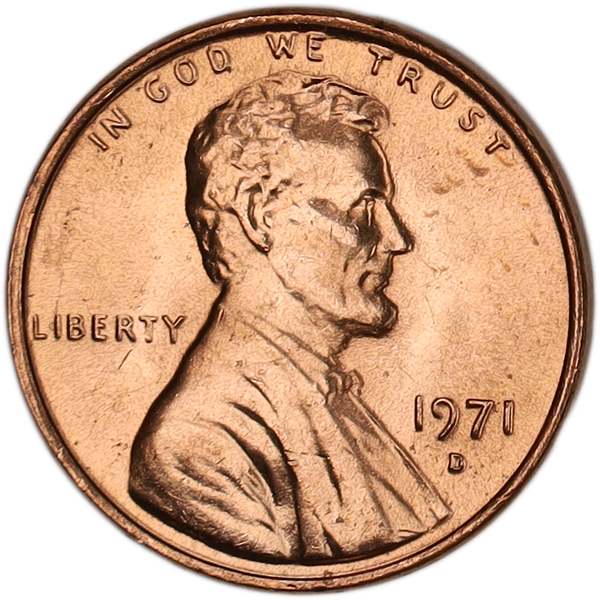 1971-D Lincoln Head Cent MS60