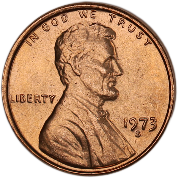 1973-S Lincoln Head Cent MS60