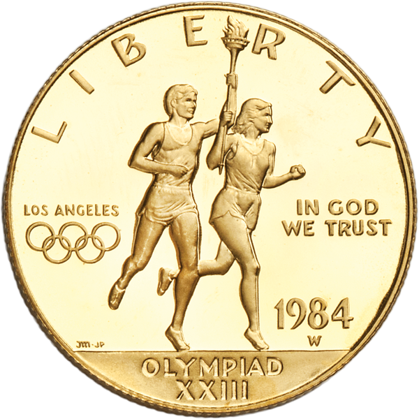 1984-W Los Angeles Olympiad Gold $10, Proof