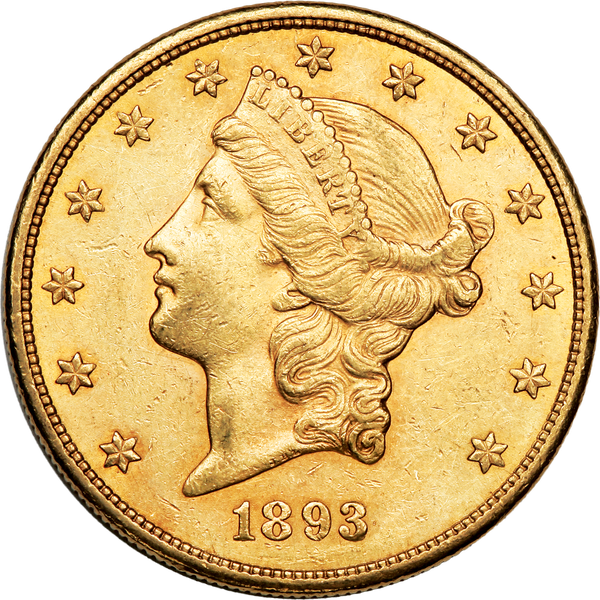 1893-S Liberty Head $20 Gold