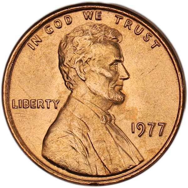 1977 Lincoln Head Cent MS60