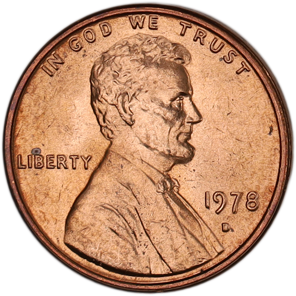 1978-D Lincoln Head Cent MS60