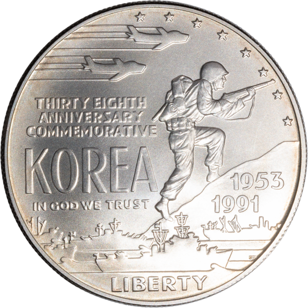 1991-D Korean War Memorial Silver Dollar | Littleton Coin Company