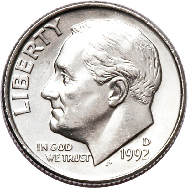 1992-D Roosevelt Dime MS60 | Littleton Coin Company