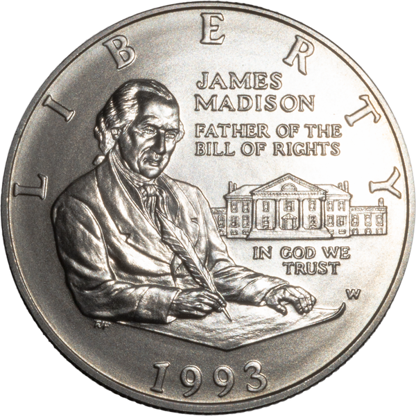 1993-W Bill of Rights Silver Half Dollar | Littleton Coin Company