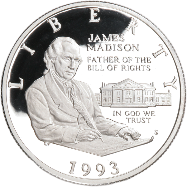 1993-S Bill of Rights Silver Half Dollar | Littleton Coin Company