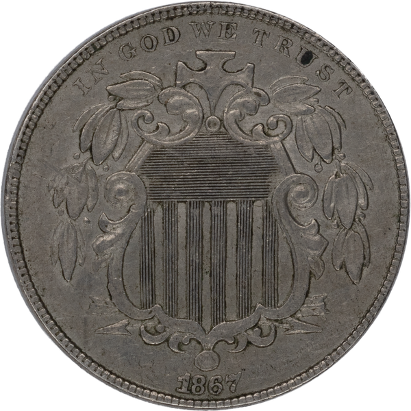 1867 Shield Nickel, No Rays | Littleton Coin Company