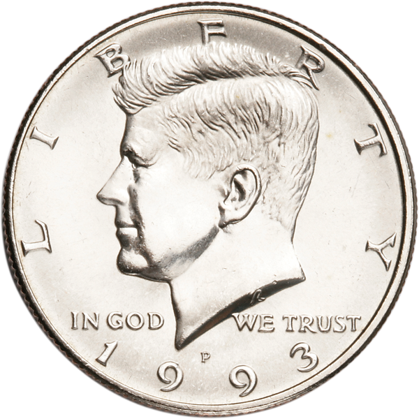 1993-P Kennedy Half Dollar MS60