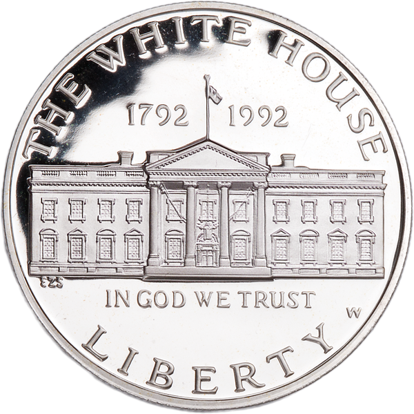 1992-W White House 200th Anniversary Silver Dollar