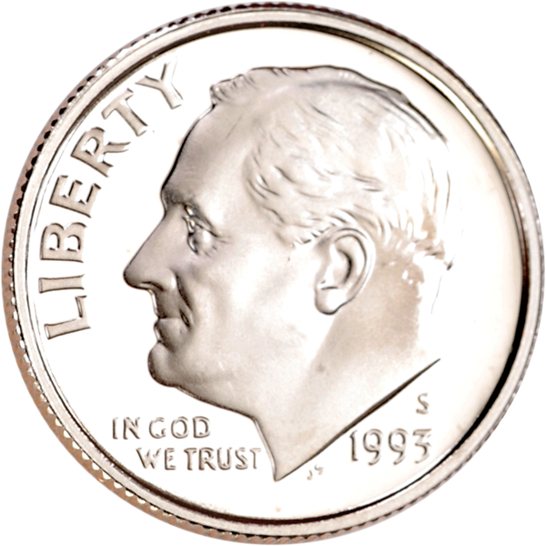 1993-S 90% Silver Roosevelt Dime | Littleton Coin Company