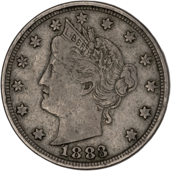 1883 Liberty Head Nickel, No Cents VF#2 | Littleton Coin Company