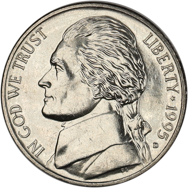 1995-D Jefferson Nickel MS60