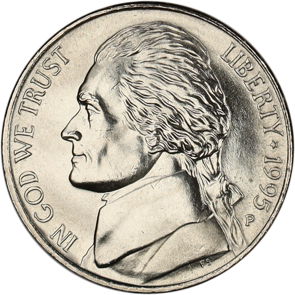 1995-P Jefferson Nickel MS60