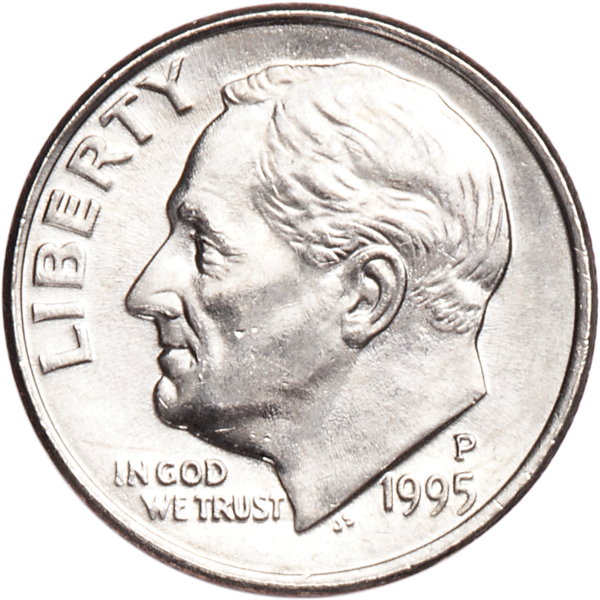 1995-P Roosevelt Dime MS60