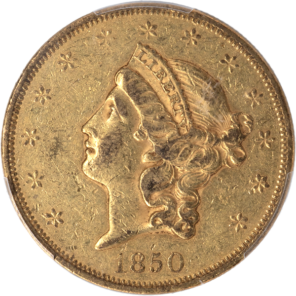 1850 Gold $20 Liberty Head