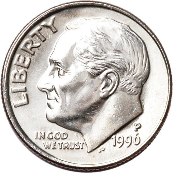 1996-P Roosevelt Dime MS60