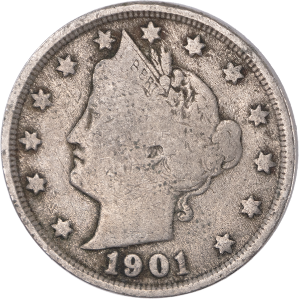 1901 Liberty Head Nickel CIRC