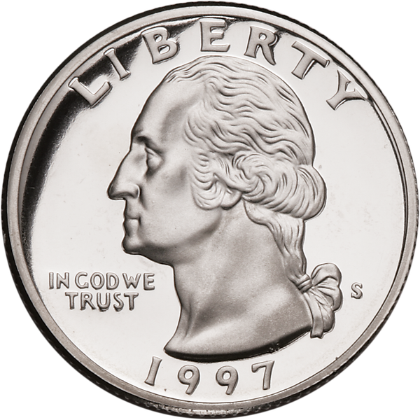 1997-S Washington Quarter PR63