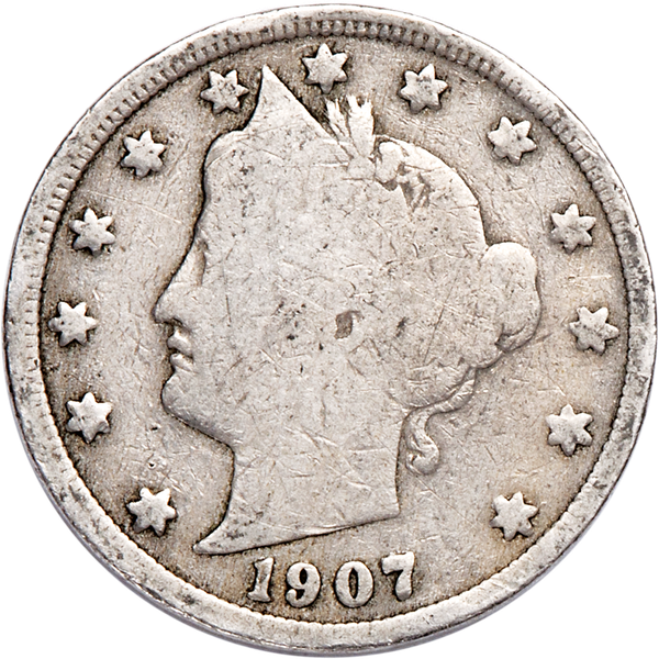 1907 Liberty Head Nickel CIRC