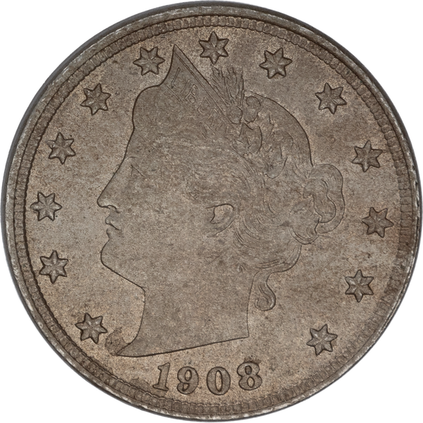 1908 Liberty Head Nickel AU55 | Littleton Coin Company