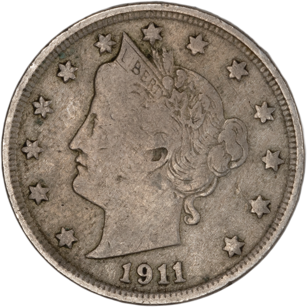 1911 Liberty Head Nickel F