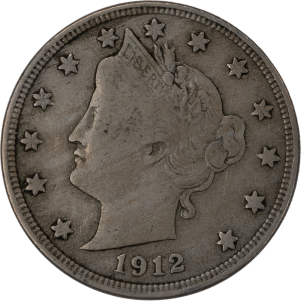 1912 Liberty Head Nickel AF