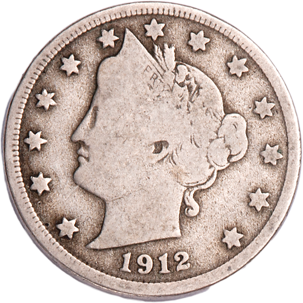 1912-D Liberty Head Nickel VG