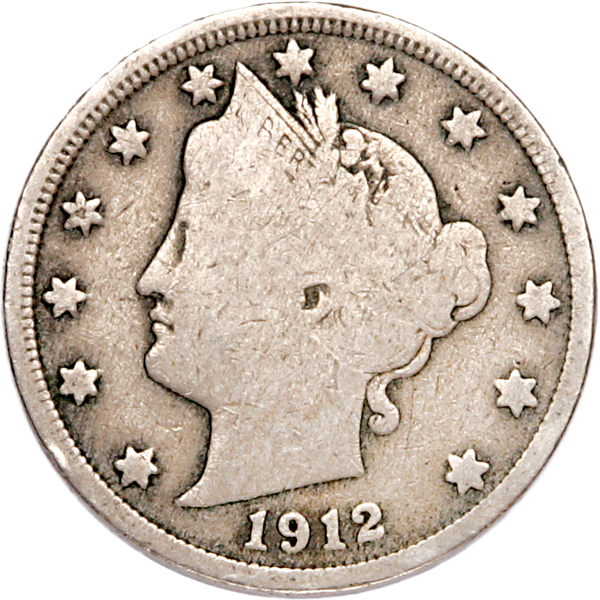 1912-D Liberty Head Nickel CIRC