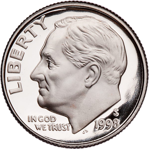 アメリカ旧貨幣コレクション 1963-1998 1998-S Roosevelt Dime PR63 | Littleton Coin Company