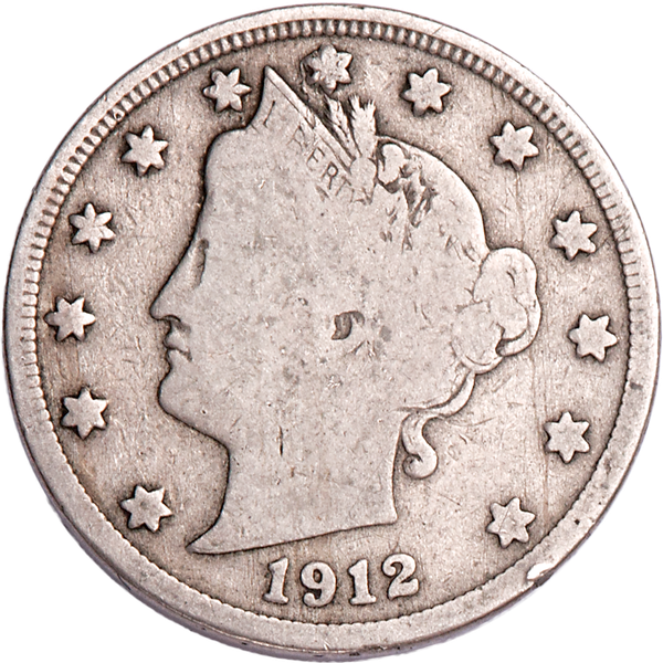 1912-S Liberty Head Nickel