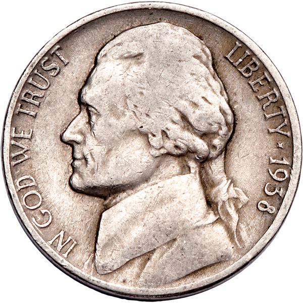 1938 Jefferson Nickel CIRC