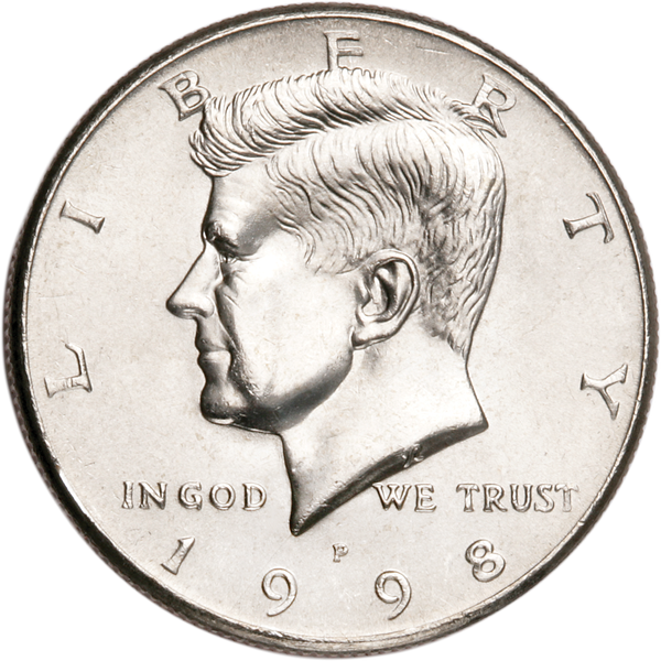 1998-P Kennedy Half Dollar MS60