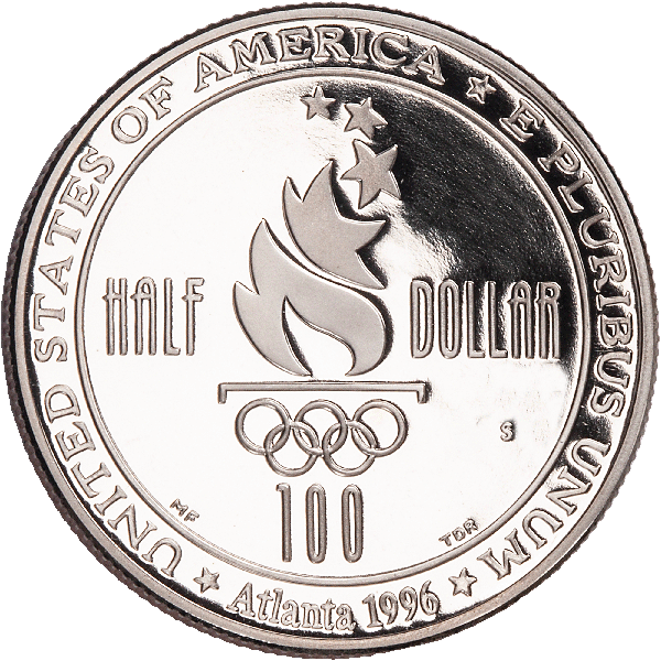 1996-S Centennial Olympics (Soccer) Clad Half Dollar, No Case