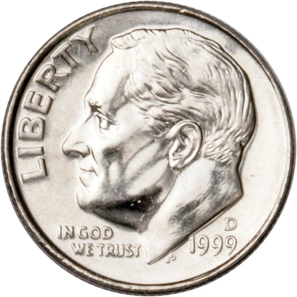 1999-D Roosevelt Dime MS60 | Littleton Coin Company