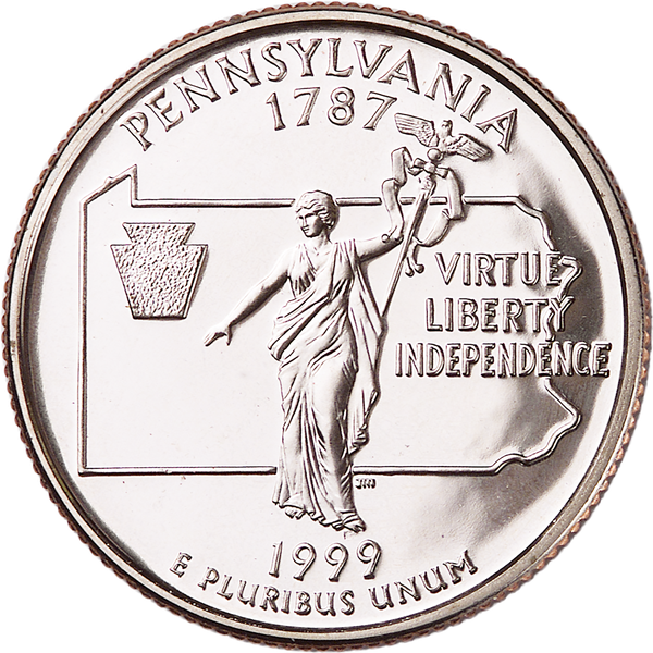 1999-S Pennsylvania Statehood Quarter