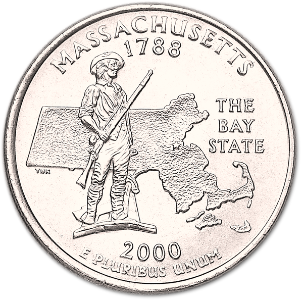 2000-D Massachusetts Statehood Quarter